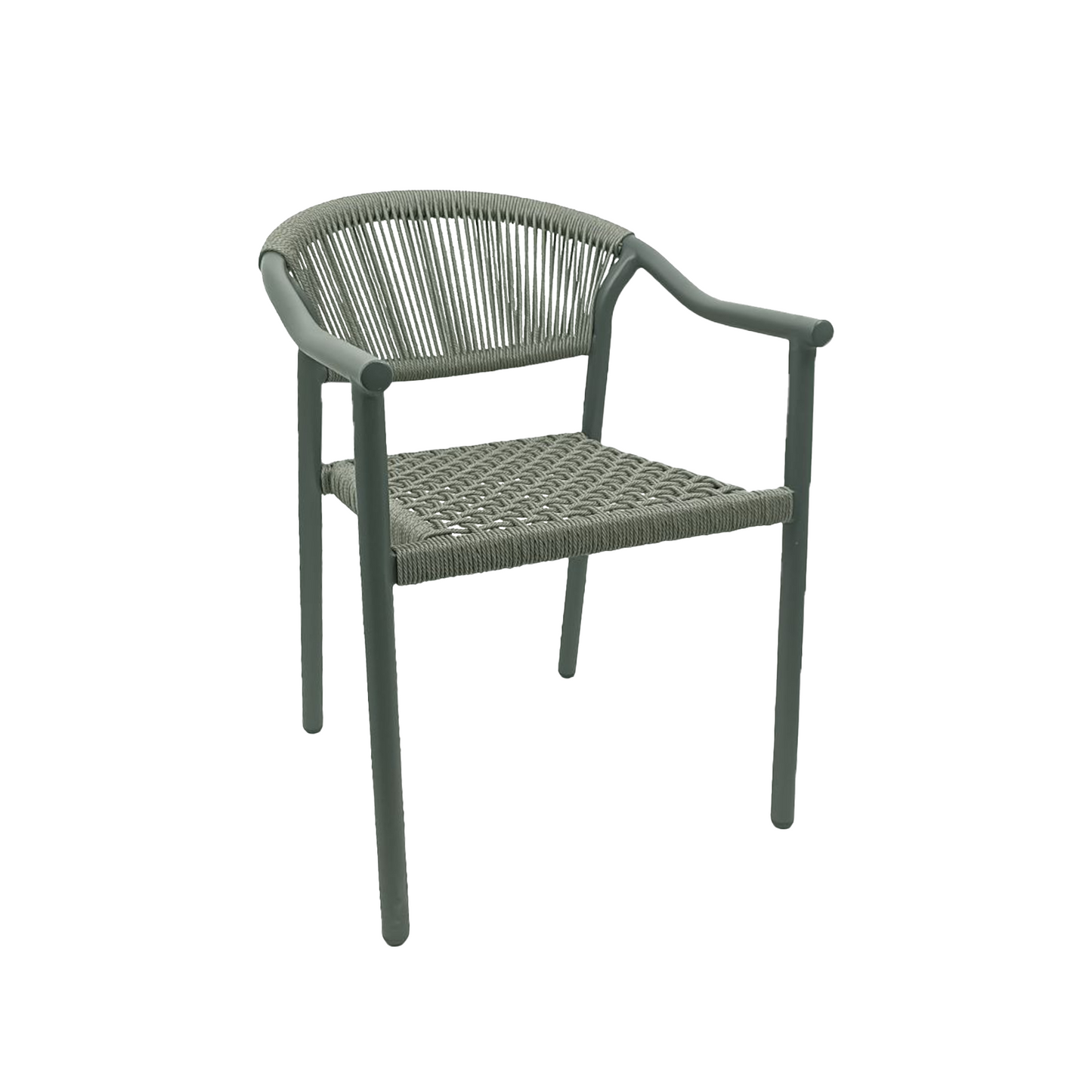 Aluminum Lounge Chair – Rope Design