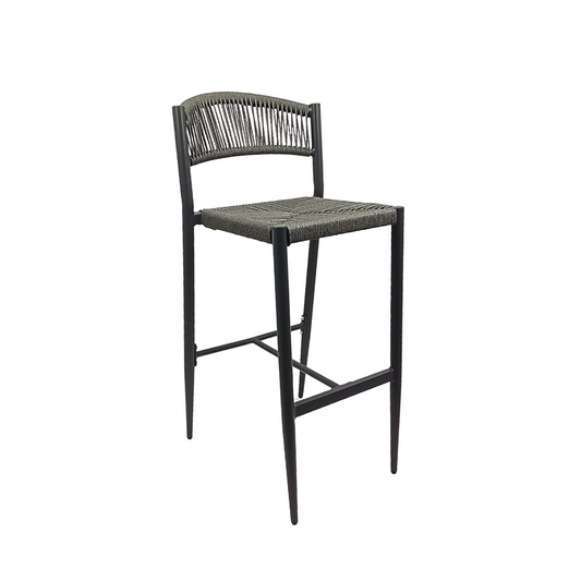 Aluminum Bar Chair – Rope Seat & Back
