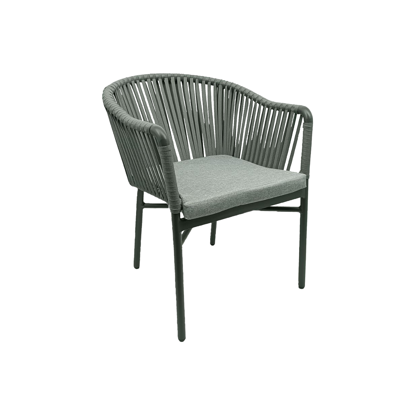 Rope Chair with Cushion – Aluminum Frame Seating