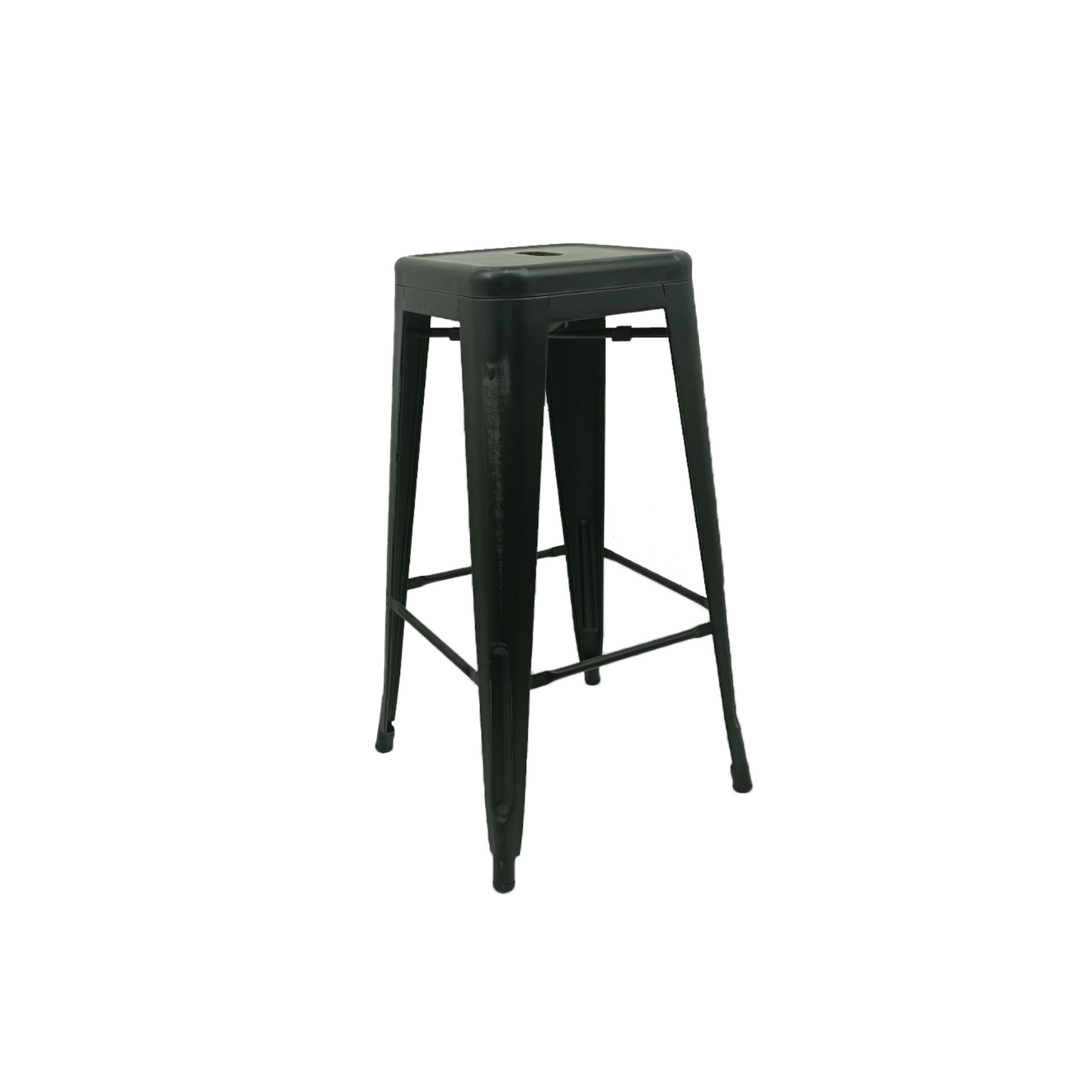 High Vintage Metal Bar Stool – Backless