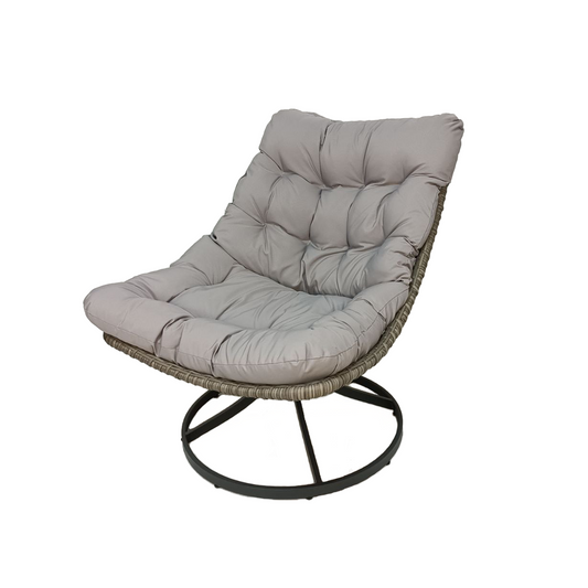 Plush Cushion Resin Rocking Chair