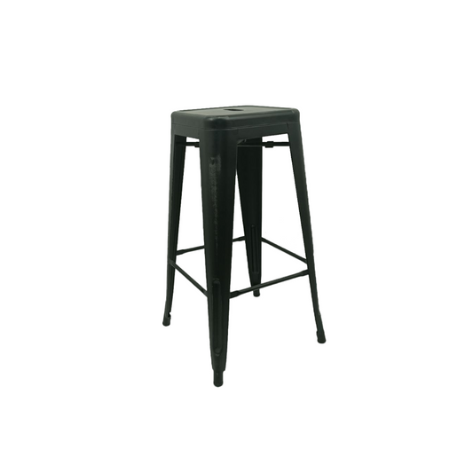 High Vintage Metal Bar Stool – Backless