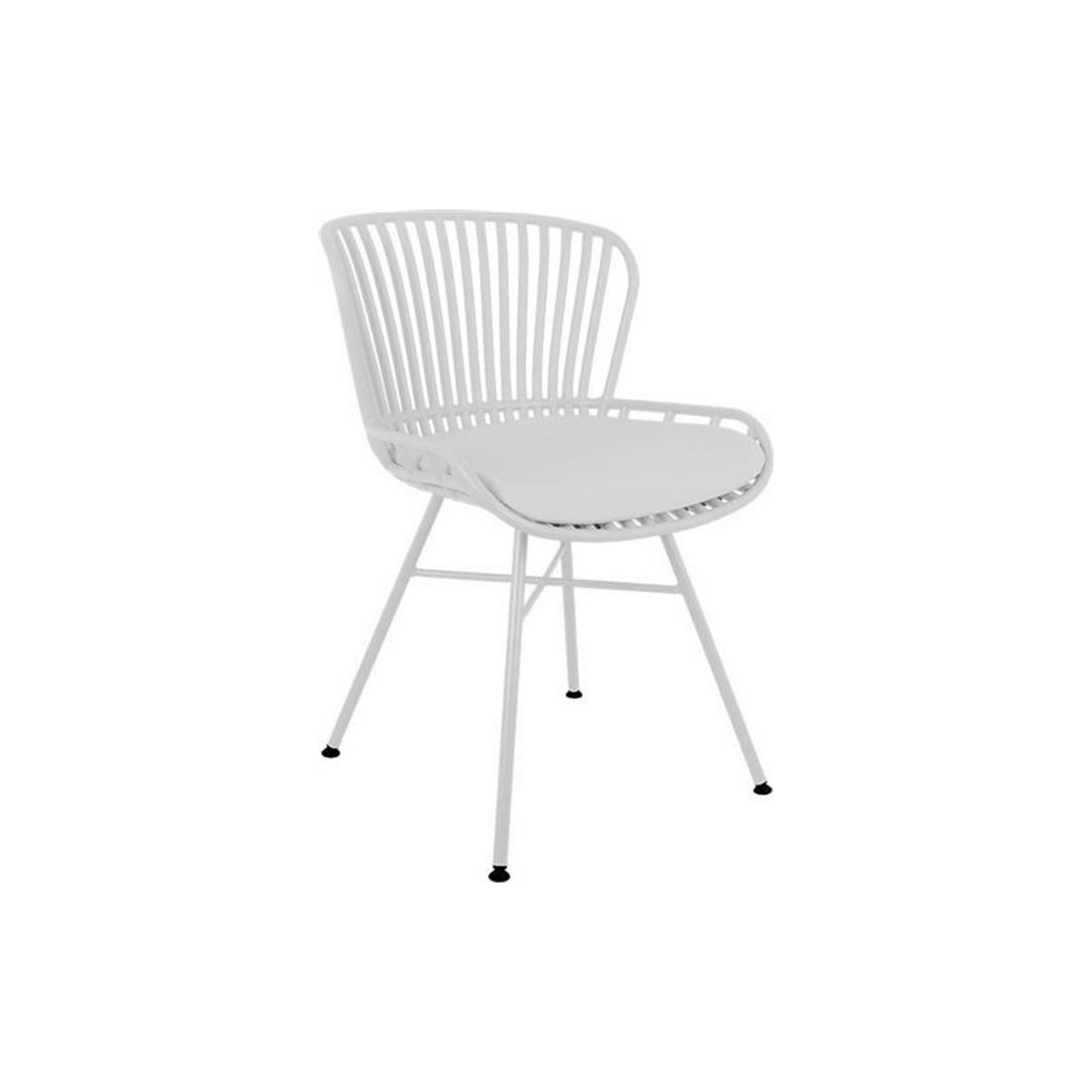 Modern Open-Back Plastic Chair – Ventilated Design